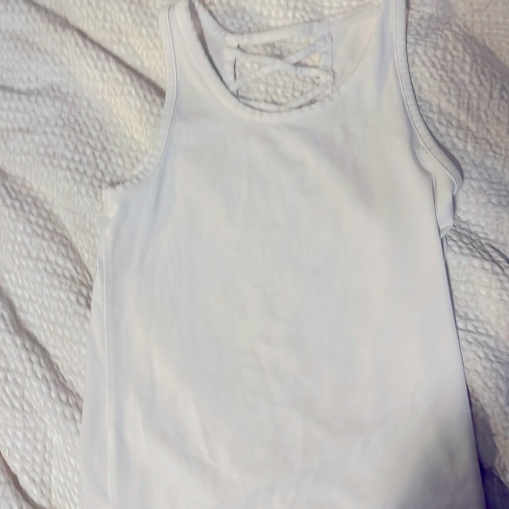 Kids white tank top with Kris Kross in the back Old Navy size 8.